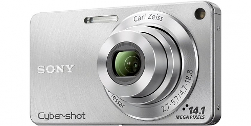 Фотоаппарат цифровой Sony DSC-W350 Silver14Mpix/4xMSDuo/2.7
