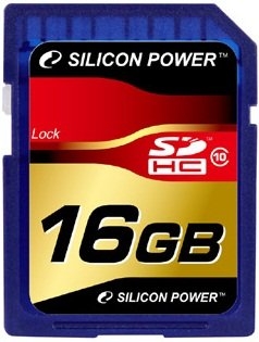 Флеш карта Silicon Power SD 16Gb class 10 