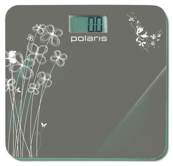 Весы напольные Polaris PWS 1523DG черный/рисунок 