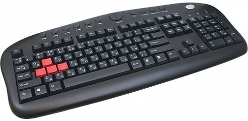 Клавиатура A4Tech KB-28G-1 black (exchange keycap) PS/2 Multimedia 