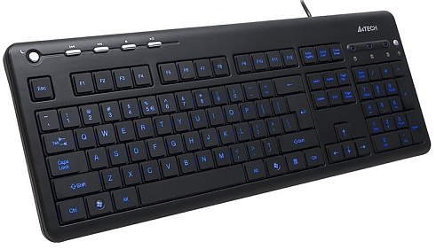 Клавиатура A4Tech KD-126-2 Black X-Slim LED white BlackLight USB 