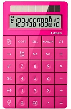 Калькулятор Canon X Mark I, 12 разр., розовый 