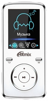 MP3 плеер на флеш карте Ritmix RF-4950   FM 4Gb white 