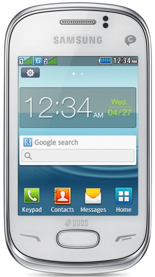 Мобильный телефон Samsung S3802 2 sim white T01160170