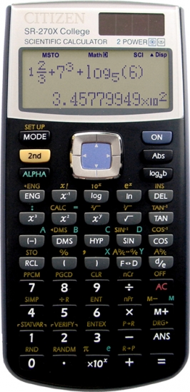 Калькулятор Citizen SR-270X 