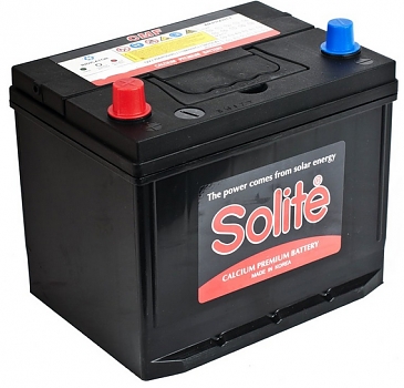 Автомобильный аккумулятор Solite 50 Ач, п.п.(CMF 50AR) с буртиком Пуск