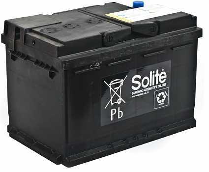 Автомобильный аккумулятор Solite 60 Ач, о.п.(AGM60L) Пуск.ток: 640 А