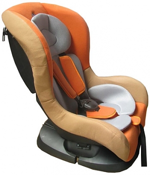 Кресло автомобильное Kenga LB303 оранжевый/orange от 0 до 18 кг 