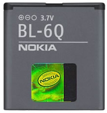 Аккумулятор для мобильных телефонов Nokia BL-6Q 6700