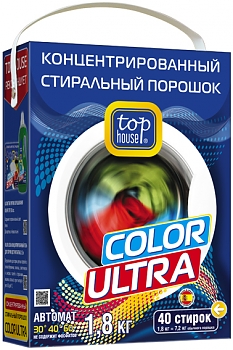 Порошок стиральный Top House Color Ultra, 1,8 кг 