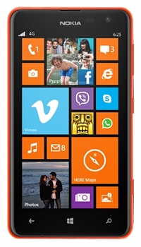 Смартфон Nokia 625 H оранжевый моноблок 3G 
