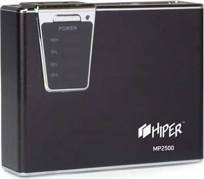 Аккумулятор внешний Hiper MP2500 Black, 2500mAh 
