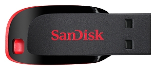 Флеш диск USB Sandisk 16 Gb Sandisk Cruzer Blade Black 