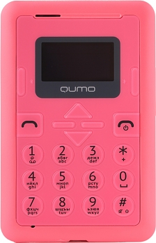 Мобильный телефон Qumo CardPhone pink T01170757