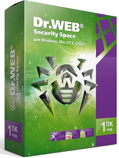 Программное обеспечение Dr.Web Security Space 1ПК/1гBHW-B-12M-1-A 