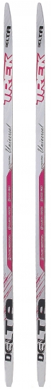 Лыжи пластиковые TREK Delta (Step 195см) Розовый 