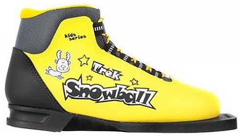 Ботинки лыжные TREK Snowball ИК (желтый,лого черный) размер 31 