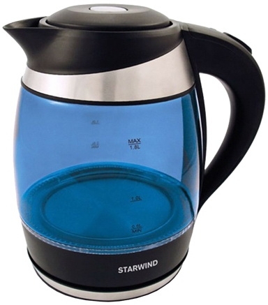 Чайник электрический StarWind SKG2216 синий 2200W 1.8л 
