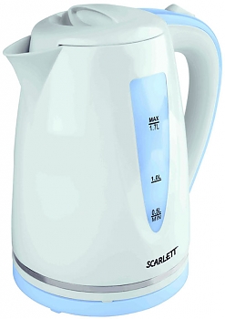 Чайник электрический Scarlett SC-EK18P06 белый/голубой 