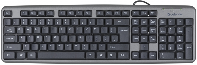 Клавиатура Defender Element HB-520 USB Grey 