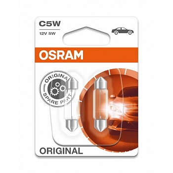 Лампа накаливания Osram ORIGINAL C5W-12V  35mm SV8.5x8 (6418) 