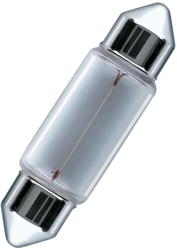 Лампа галогеновая Osram AUTOMATIVE - 5W-12V  41mm SV8.5x8 (6413) 