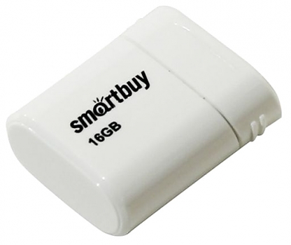 Флеш диск USB SmartBuy 16 Gb LARA White 