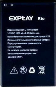 Аккумулятор для мобильных телефонов Explay Rio Тех.Упак. 