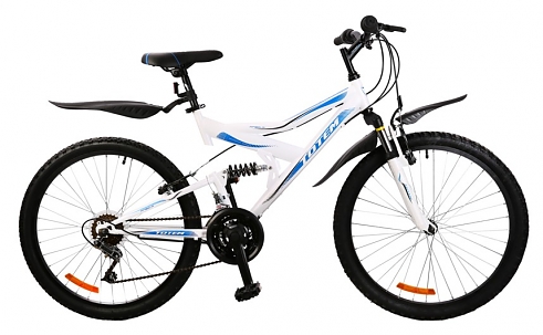 Велосипед Totem 24V-4001-1 белый-синий 