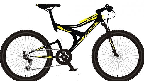 Велосипед Totem 26D-103-3 черный-желтый 