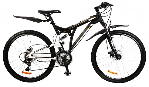 Велосипед Totem 26D-5009A черный-белый матовый 