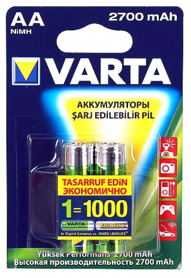 Аккумулятор Varta R6 2700 мАч BL2 