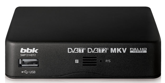 ТВ приставка BBK SMP131HDT2 черный 
