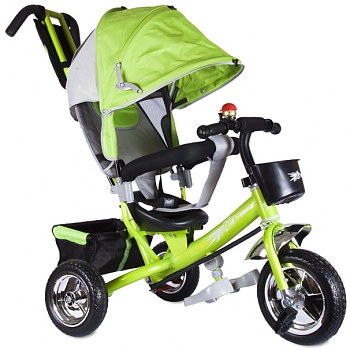 Детский велосипед Zilmer Бронз Люкс (3 колеса, зелён.) 