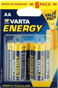 Батарейка Varta LR6 BL6 Energy 