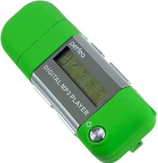MP3 плеер на флеш карте Perfeo Music Strong 8Gb VI-M010-8GB Green LCD,FM 