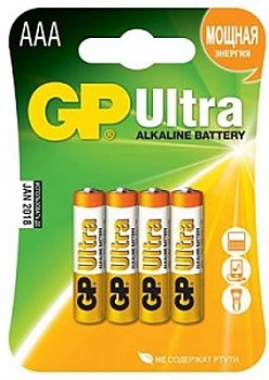 Батарейка GP Ultra aikaline LR03 (24AU) BL4 