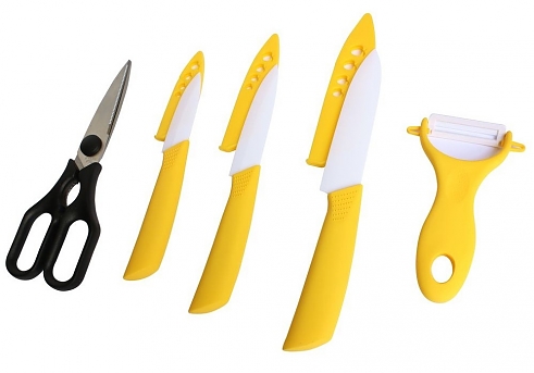 Набор ножей Euro kitchen EUR-16035-07 yellow 