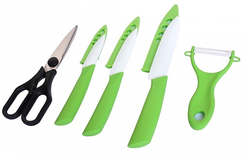 Набор ножей Euro kitchen EUR-16035-03 green 