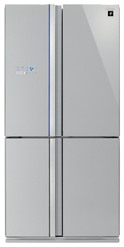Холодильник Side-by-Side Sharp SJ-FS97VSL серебристое стекло 