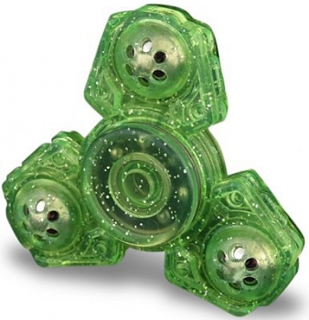 Спиннер (p0032g3) Whirly green,  трехлучевой, пластик 