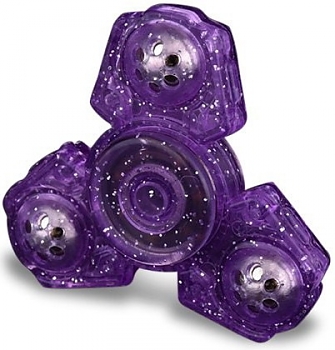 Спиннер (p0034p3) Whirly purple,  трехлучевой, пластик 