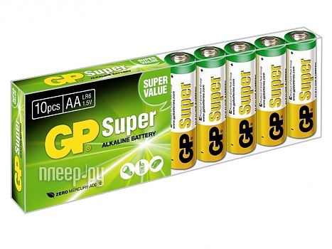 Батарейка GP Super alkaline LR6 (15A) BL10 