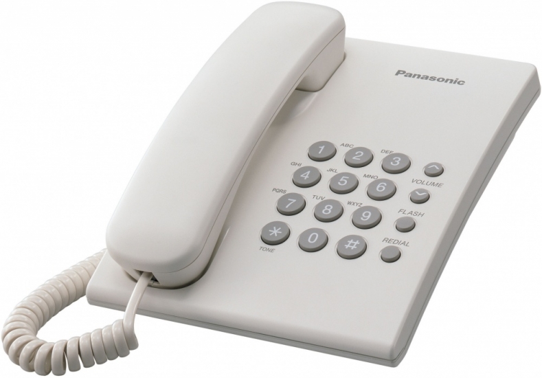 Телефон Panasonic KX-TS2350 RUW белый 