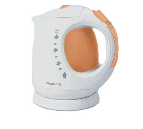 Чайник электрический Polaris 2013 бел-оранж. 
