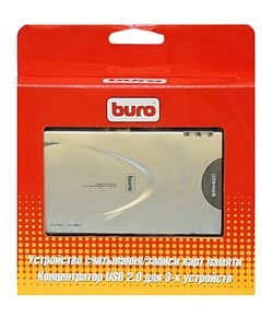 Кард-Ридер Buro BU-CRallin1/1, USB2.0 