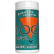 Салфетки Konoos для ЖК- экранов в тубе 100 шт. 