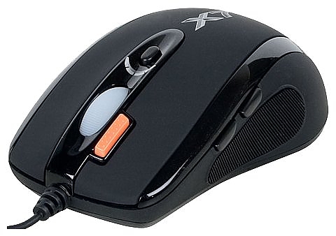 Мышь A4Tech XL-750 black USB Laser 2000dpi,16Кб 