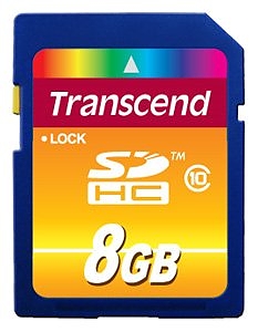Флеш карта Transcend SD 8Gb SDHC class 10 