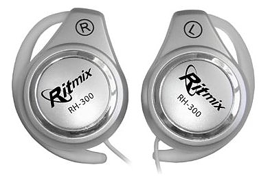 Наушники Ritmix rh-300 silver накладные клипсы 